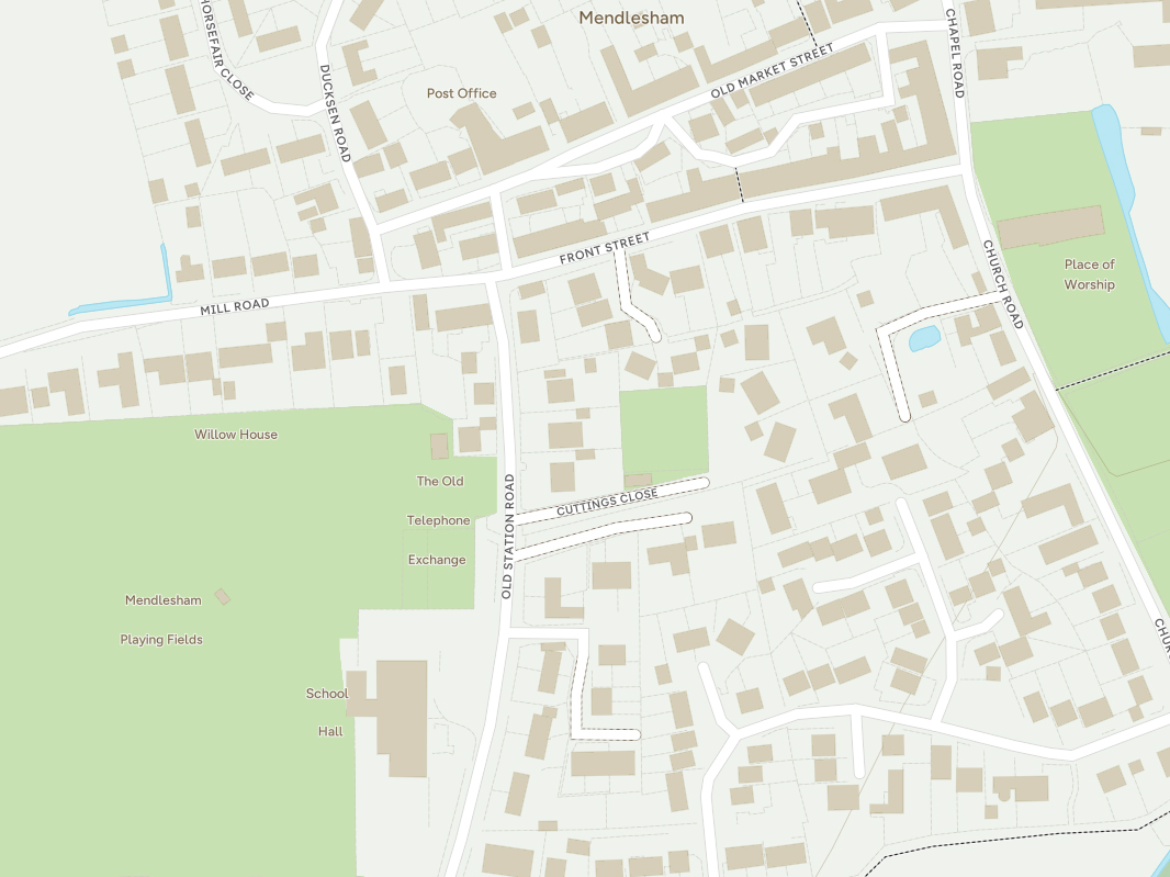 Location map for annex to guesthouse change of use case in Mid Suffolk