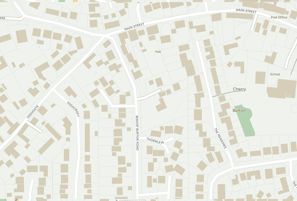 Location map for pet grooming pod retrospective planning case